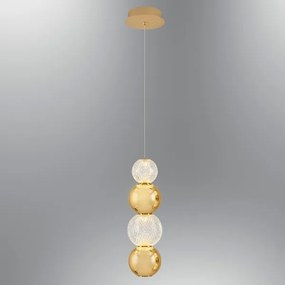 Candelabru LED CREMONA pe cablu, 7W, 230V, 3000K, auriu