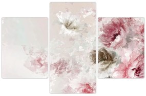 Tablou - Pictura flori roz (90x60 cm)