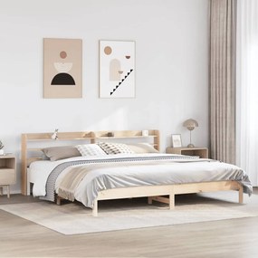 vidaXL Cadru de pat fără saltea, 180x200 cm, lemn masiv pin