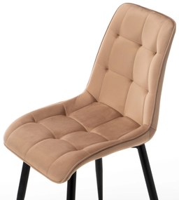 JAKS SCAUN DE SUFRAGERIE CHIC VELVET BEJ