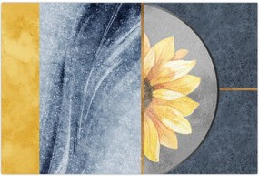 Tablou - Forme și flori (90x60 cm)