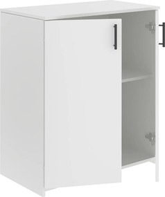 Comoda Creta, 2 Usi, Alb, 80 x 42 x 90 cm