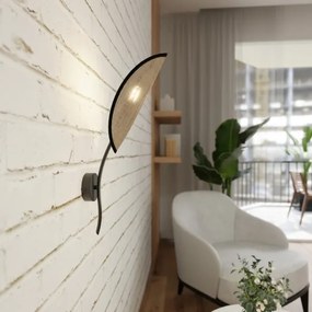 Aplică LOTUS 1xE14/10W/230V negru/bej