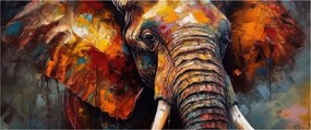 Tablou - Pictura unui elefant (120x50 cm)