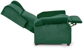 Fotoliu recliner Agustin 2 velvet verde H107 cm