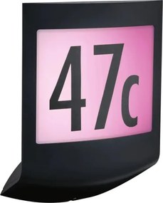 Paulmann 94513 - RGBW LED/8,2W IP44, placă iluminată reglabilă pentru număr de casă PADEA 230V