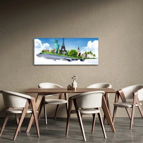 Tablou - Călătorie în jurul lumii (120x50 cm)