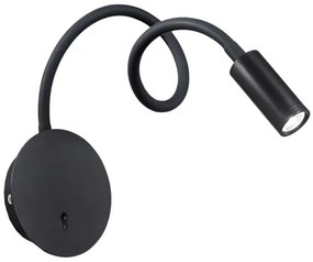 Spot LED de perete Ideal Lux FOCUS LED/3,5W/230V negru