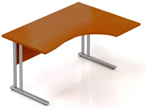 Masa ergonomica Visio 140 x 100 cm, dreapta, cires