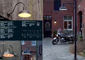 Aplica iluminat exterior din fier forjat design industrial WL 3638