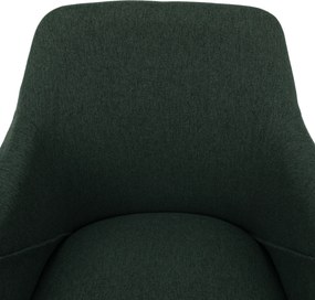 Fotoliu design, verde / fag, PETRUS
