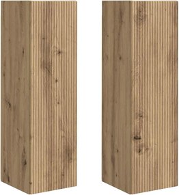 vidaXL Dulap TV de perete 2 pcs Stejar artizanal 30 x 31 x 100 cm