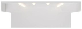 Juskys Masa de toaletă Malia cu iluminare LED - albă