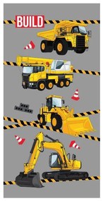 Prosop de plajă pentru micii constructori Lăţime: 70 cm | Lungime: 140 cm