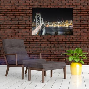 Tablou cu podul Brooklin și New York (90x60 cm)