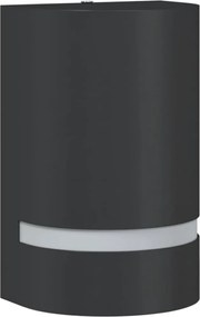 vidaXL Lampă exterioară de perete, negru, aluminiu turnat sub presiune