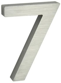 Numărul de casă 7", RN.100LV, periat, argintiu"