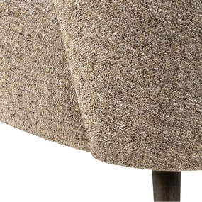 Fotoliu bej cu tapițerie din țesătură bouclé Elmont – Actona