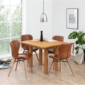 Scaune de dining maro/natural 2 buc. Batilda – Actona