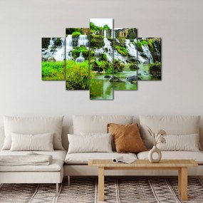 Tablou - cascade cu plante (150x105 cm)