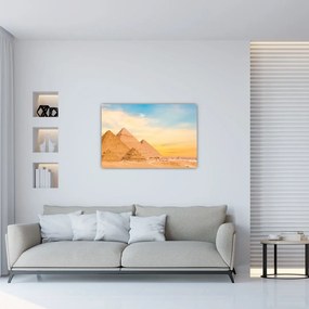 Tablou cu piramidele din Egipt (90x60 cm)