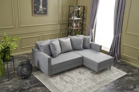 Canapea extensibilă de colț Aydam Right - Light Grey