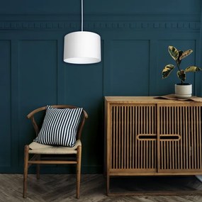 Lustră pe cablu ARDEN 1xE27/60W/230V d. 25 cm albă