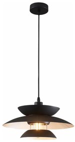 Lustră pe cablu BERIT 1xE27/20W/230V negru