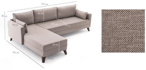 Canapea de colț Bella Corner Sofa Left 1 - Cream