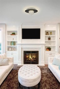 Plafoniera LED design elegant Deluge negru