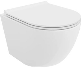 Mexen Lena vas de toaletă Rimless cu capac slim cu închidere lentă , duroplast, Albă - 30220500