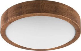 Brilagi - Plafonieră LED CARVALHO SLIM 1xE27/15W/230V, finisaj stejar-cireș, diam. 27 cm