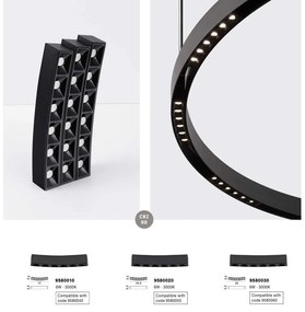Sistem circular sina magnetica cu iluminat in partea superioara Halo 120cm