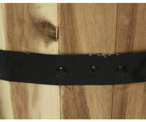 Set 2 ghivece Rustic, Decoris, salcam, natural