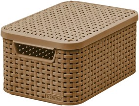 Cutie cu capac CURVER, S, cafeniu