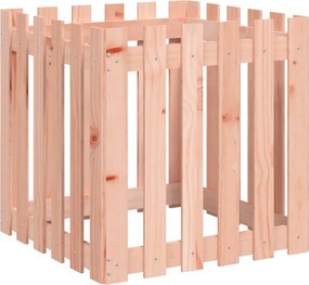 vidaXL Jardinieră grădină design gard, 60x60x60 cm, lemn masiv douglas