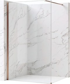 Paravan de dus Rea Flexi Transparent 90 cm cupru periat