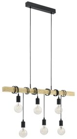 Lustră pe cablu Eglo 55242 TOWNSHEND 6xE27/60W/230V