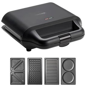 Aparat de sandvici Concept SV3055 4 în 1 700W/230V negru