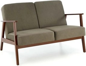 Canapea MILANO 2S, stofa catifelata verde olive - Castel 39, 120x77x77