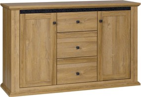 Comoda LEON MZ11, stejar grand, DTD laminat, 140x45x87 cm