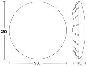 Plafonieră LED cu senzor RS PRO S30 SC 25,8W/230V 3000K Steinel 068059