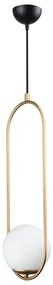 Lustră Squid Lighting Arch, înălțime 146 cm, auriu
