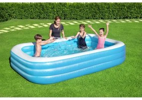 Piscina gonflabila pentru copii, dreptunghiulara, albastru, 305x183x56 cm, bestway