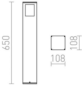 Lampă de exterior PONDER 1xE27/18W/230V IP44 neagră RED-Design Rendl-R10433