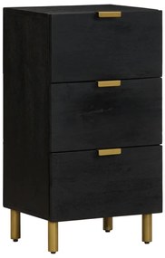 vidaXL Dulap, negru, 40x33x75 cm, lemn prelucrat