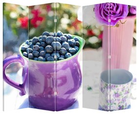 Paravan - Afine într-o ceașcă (210x170 cm)