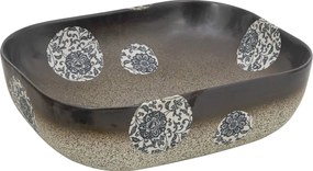 vidaXL Lavoar de blat multicolor 48x37,5x13,5 cm, ceramică, dreptunghi