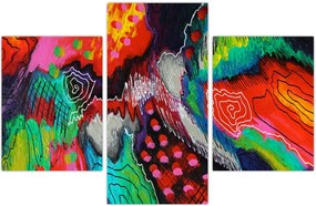 Tablou abstract - culori (90x60 cm)