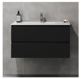 Dulap de baie cu lavoar KENWOOD, 91 cm, negru